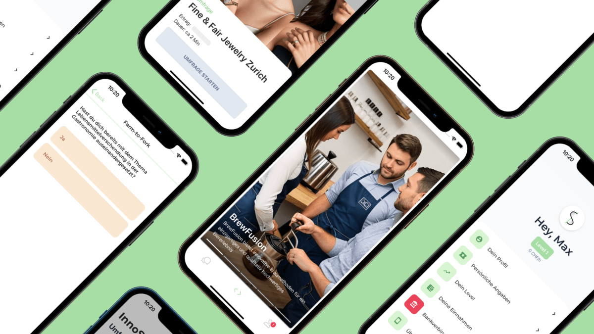 Marktforschungsplattform "Innoswipe" - Professionelle Software-Lösung von achtpunkt für Marktforschung & Analytics. Screenshot der benutzerfreundlichen marktforschungsplattform